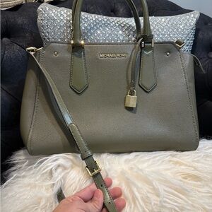 Michael Kors Sage Green Satchel